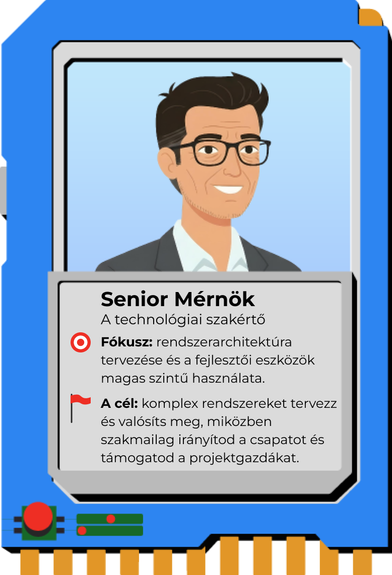 Senior Mérnök karakterkártya