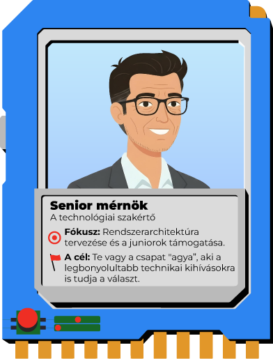 Senior mérnök karakter